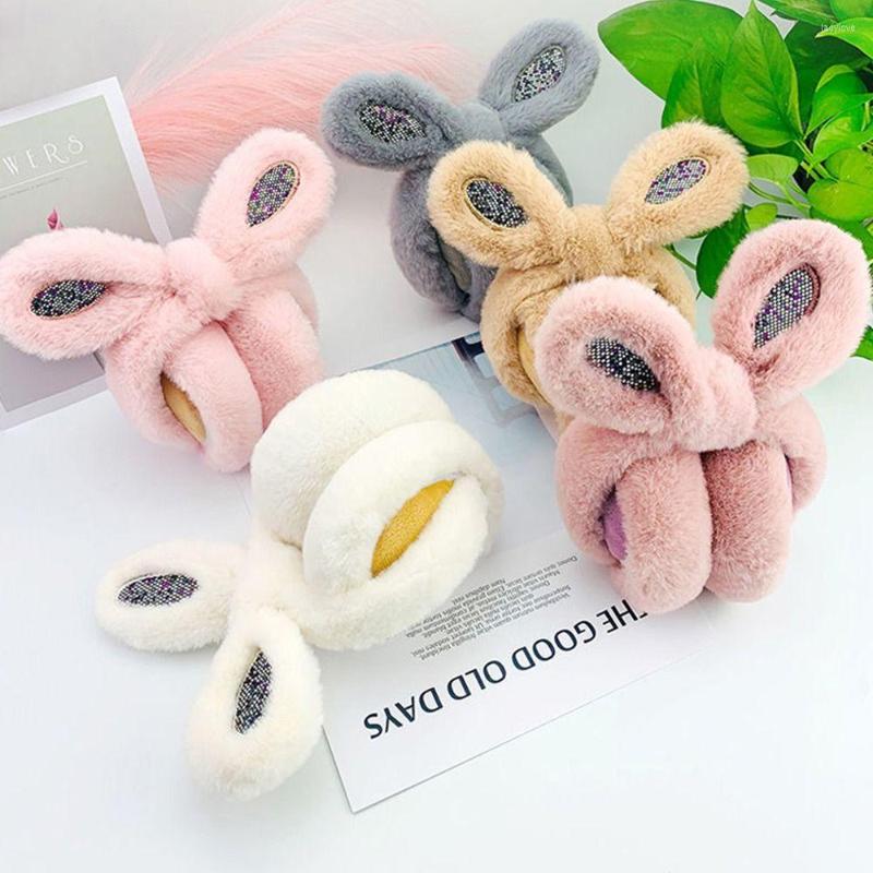 

Berets Fashion Cold Protection Ear Warmer Women Men Winter Warm Muffs Foldable Earflaps Soft Plush Earmuffs, White