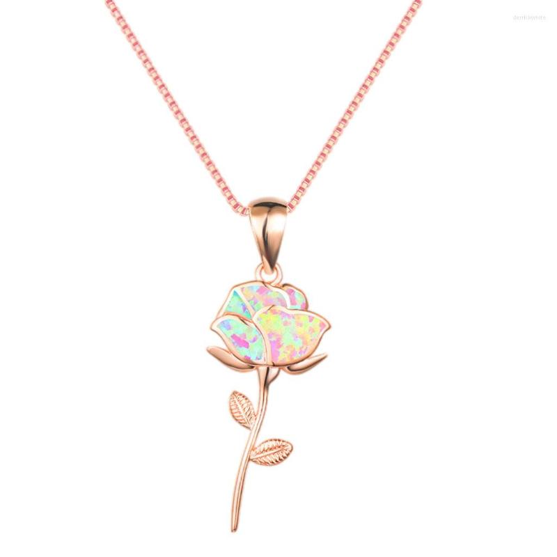 

Pendant Necklaces Necklace Rose Flower Electroplating Process Circle Choker For Christmas Day