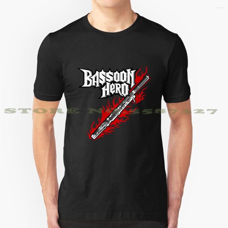 

Men's T Shirts Bassoon Hero Bazoka Summer Funny Shirt For Men Women, Mask-black