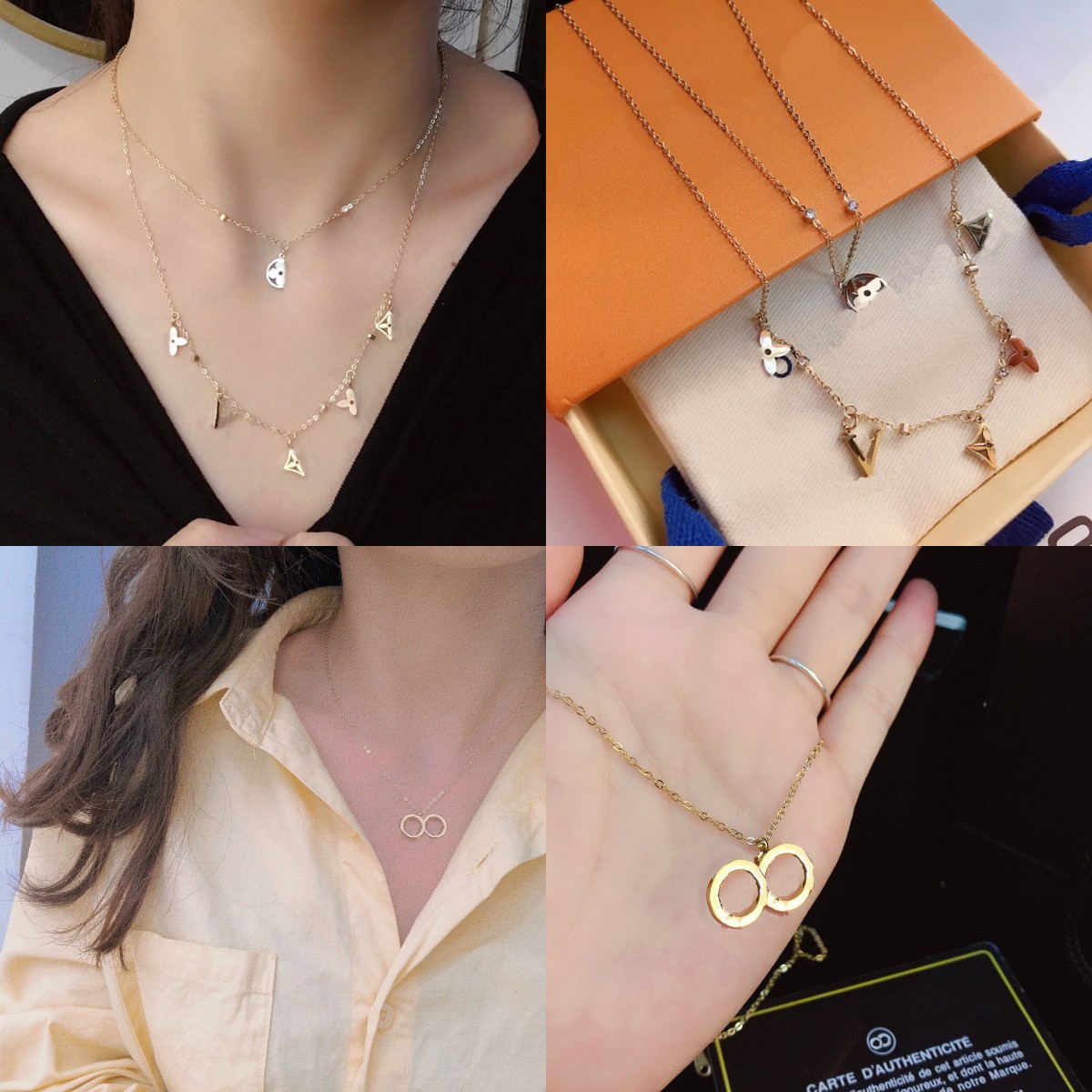 

Exquisite High Class Necklaces Fashion Style Design Necklace Popular Designer Brand Selected Quality Jewelry Accessories High Sense Lovers Family Gifts