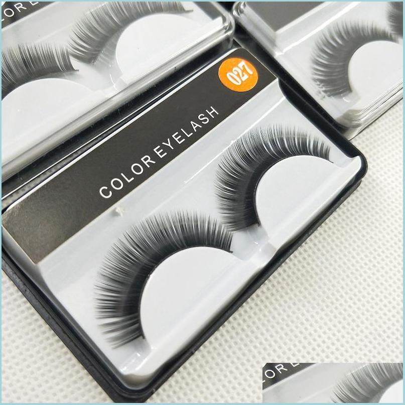 

False Eyelashes Mc False Eyelashes Handmade Natural Long Curl Thick Soft Fake Eye Lash Extensions Flair Black Color Eyelash Terrier Dhhkb