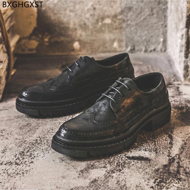 

Dress Shoes Oxford Men Formal 2022 Black Casual Business Brogue Man High Quality Chaussure De Homme Zapatos Hombre