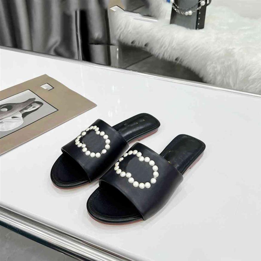 

High Quality Beach Shoes Platform Slippers Designer CC Women Sandals Red Multicolor Alphabet Leather Thick Sole Channels greedddd283H