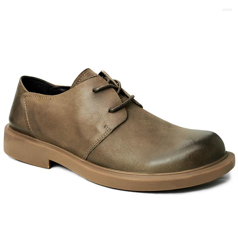 

Dress Shoes Spring And Autumn Summer Breathable Sneaker Fashion Boots Men Cowhide Casual High Quality Genuine Leather Leisure, Black