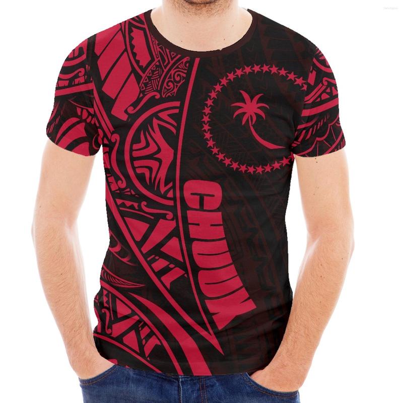 

Men's T Shirts Kosrae Style Tattoo Print Design Polynesian Hawaiian Round Neck Short Sleeve Slim T-Shirt For Both Men And Women, Ysfh1316z74-3.jpg