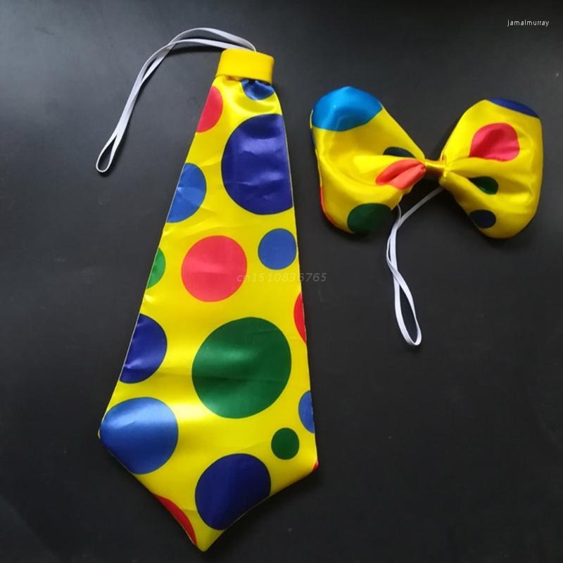 

Bow Ties Polka Dot Clown Tie Circus Headband Halloween Cosplay Drama Show
