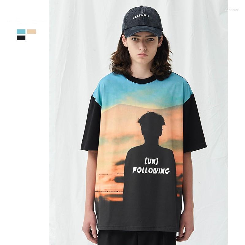 

Men's T Shirts Men's Digital Direct Print Shirt Dazzling Cotton 2022 Black Oversized Style Short Sleeve O-Neck Top