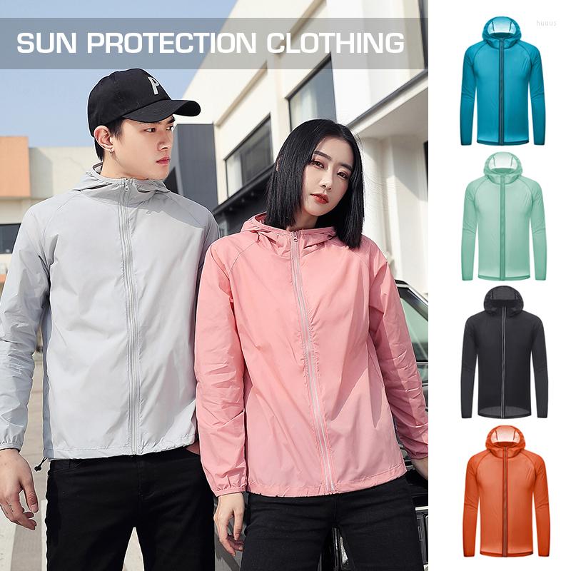 

Men' Jackets Men Women Camping Hiking Sun-Protective Hooded Unisex Ultra-Light Thin Coat Outdoor Sports Quick Dry Windbreaker