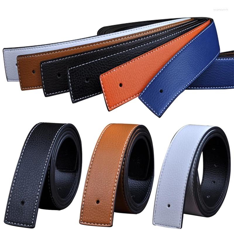 

Belts No Buckle H Men High Quality Pin Male Strap Genuine Leather Waistband Ceinture Men's 3.8cm Belt, Black