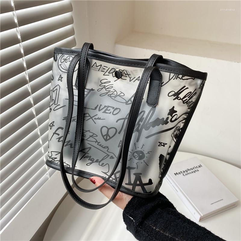 

Evening Bags Lady Totes Shoulder Bag Big Capacity Shopping Women Eco Reusable Shopper Canvas Messenger Hand 2022, Black
