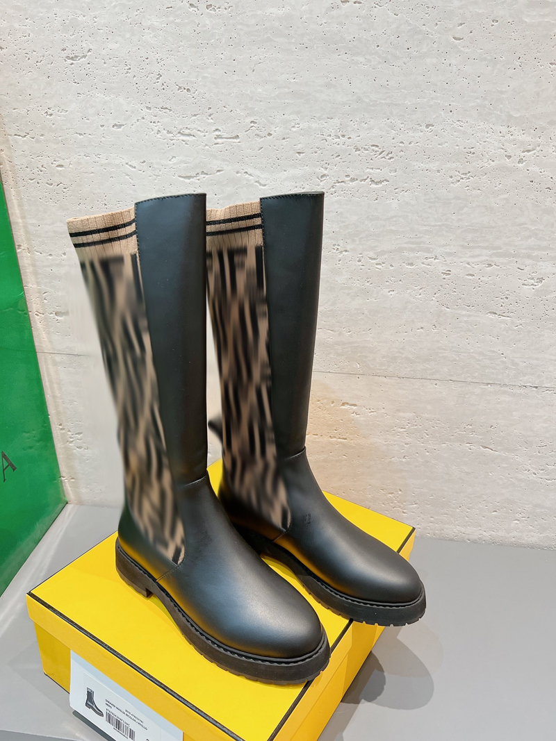 

High heeled Martin boots Autumn winter Coarse heel women shoes Desert Boot real leather zipper letter Lace up Fashion lady Heels Large size 35-40 US4.5-8.5 With box -B158, Picture color