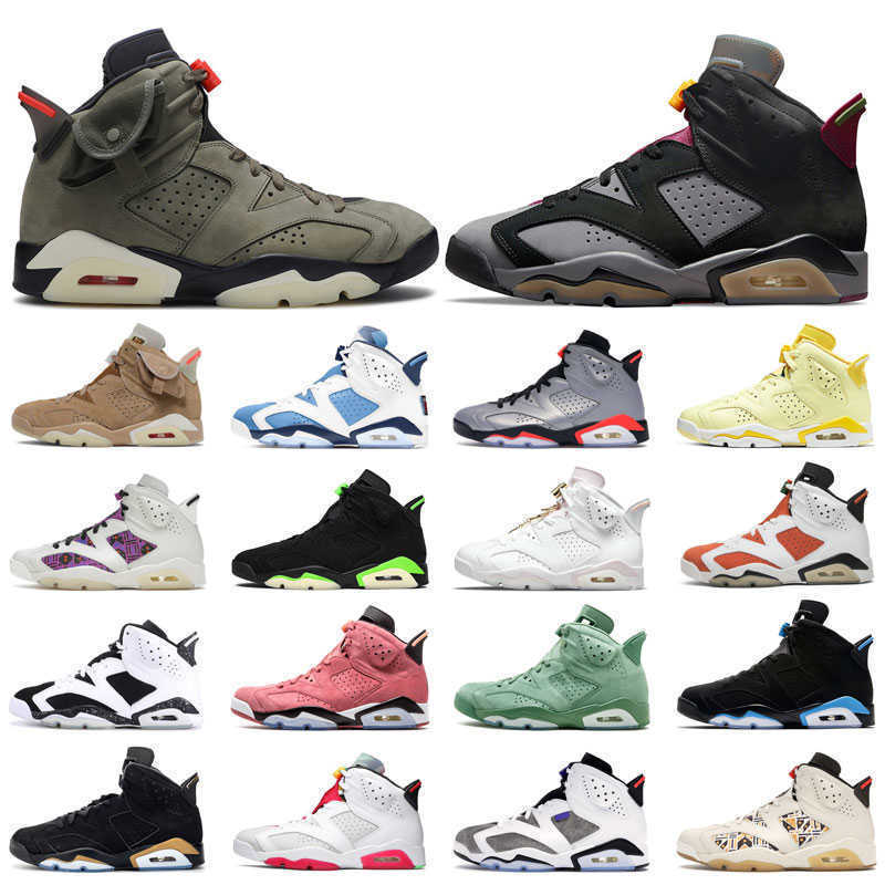 

jumpman 6 men basketball shoes 6s Olive Khaki Light Graphite Dark Grey Electric Green Hare Floral UNC infrared outdoor sports women sneakers, 10 black cat