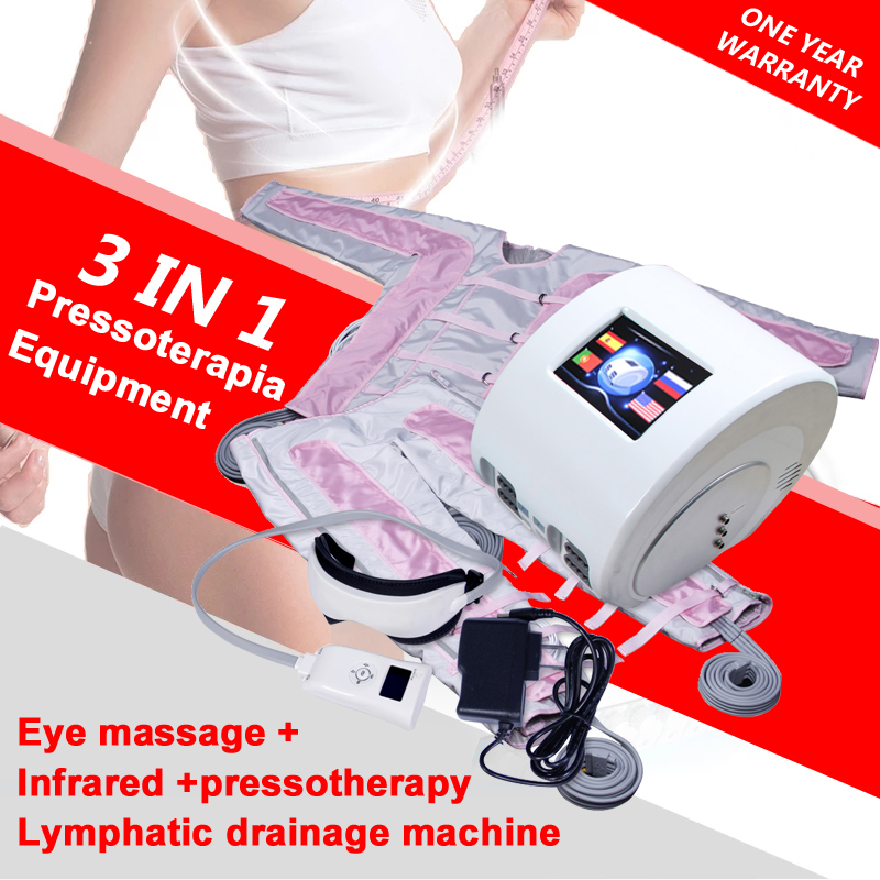 

Pressotherapy Lymphatic Drainage Body Slimming Machine Far Infrared 24 Air Bags Presoterapia Massage Compression Circulator Leg Arm Waist For Muscles Relax