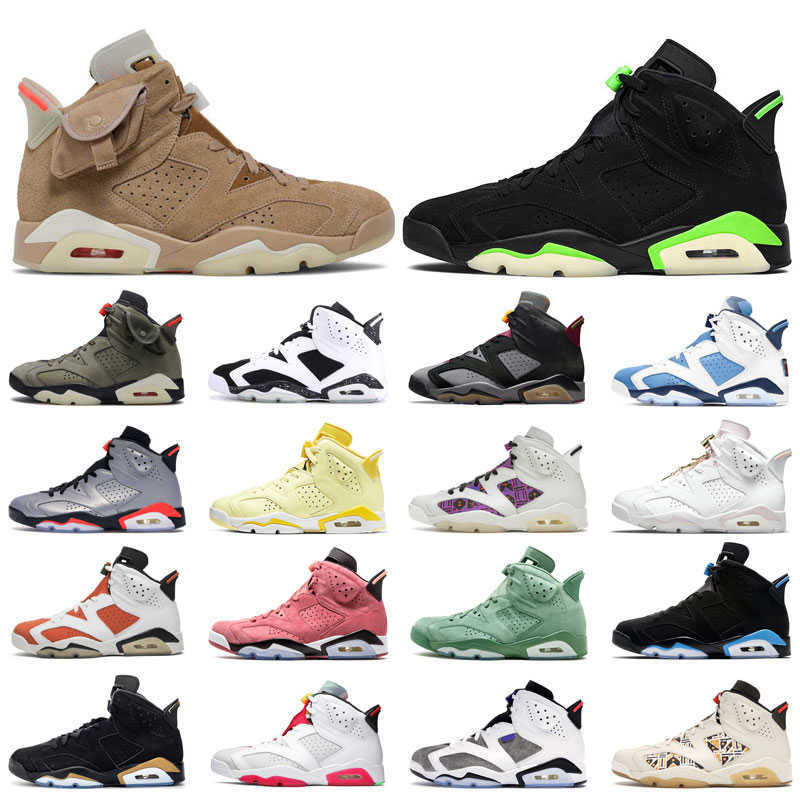 

jumpman 6 men basketball shoes 6s Olive Khaki Light Graphite Dark Grey Electric Green Hare Floral UNC Gatorade outdoor sports women sneakers, 14 oreo