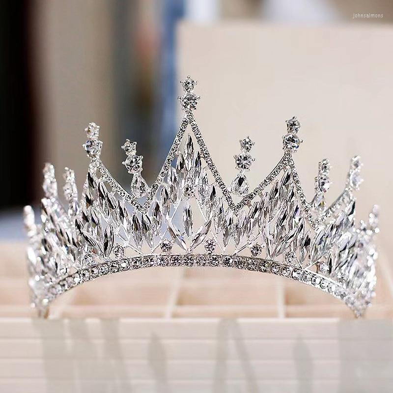 

Headpieces Bride Headdress Luxury Rhinestone Crown Tiaras Headband Women Wedding Hair Jewelry Headpeice Accessory