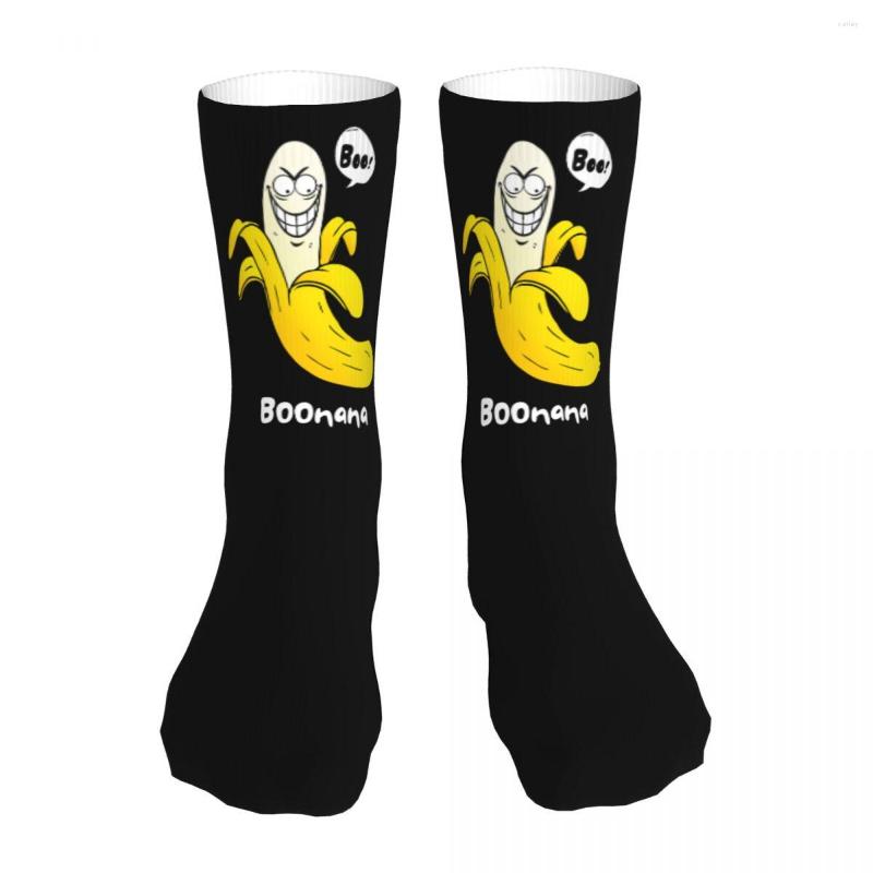 

Men's Socks Banana Boonana Sock Men Women Polyester Stockings Customizable Design, Black