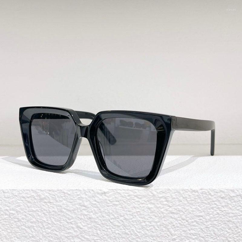 

Sunglasses Acetate Black Large Square Women Fashion Chunky Frame