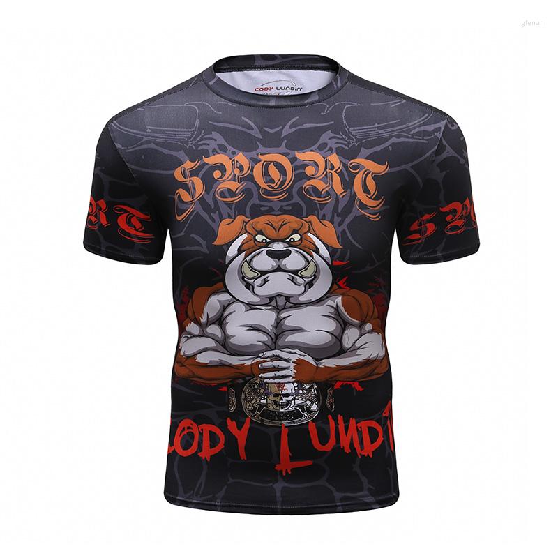 

Men's T Shirts Custom Full Digital Printed Shirt Men Boxing MMA Rashguard Outdoor Compressin Running Short Sleeve Gym Tops, Dr001
