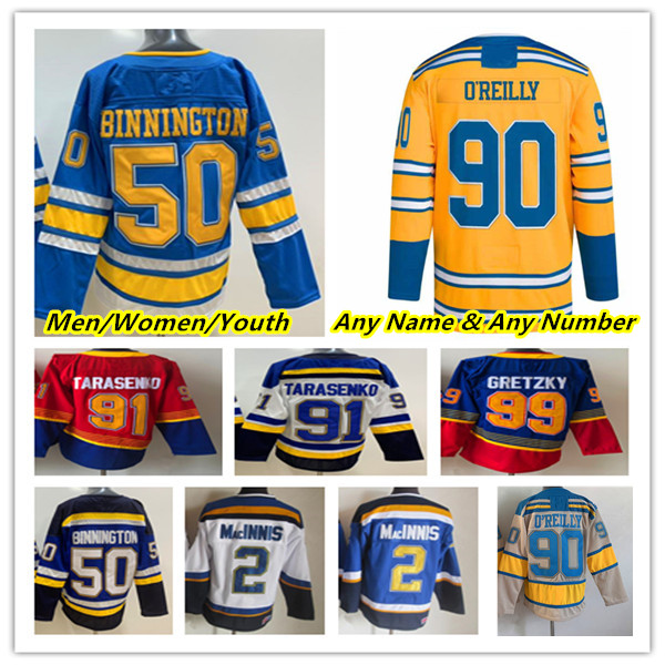 

Vladimir Tarasenko Hockey Jerseys Brayden Schenn Justin Faulk Niko Mikkola Robert Thomas Kyrou Ryan O'Reilly Binnington Barbashev Brett Hull Brandon Saad Parayko, 2023 men yellow