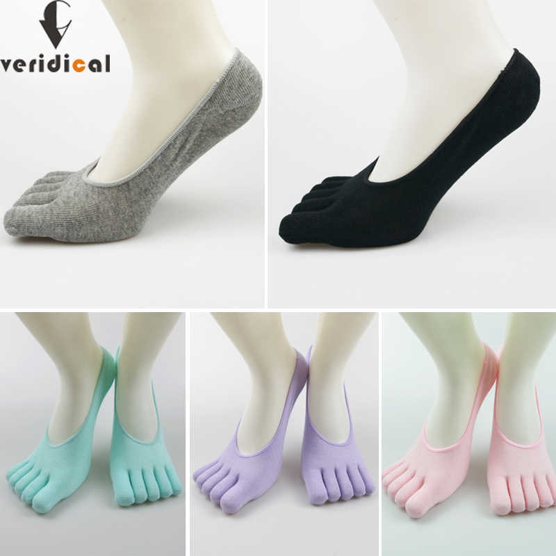 

Socks Hosiery Summer Pure Cotton Invisible Five Finger Socks Women Girl Breathable Deodorant Young Solid No Show Socks With Toes EU 35-39 T221102, White