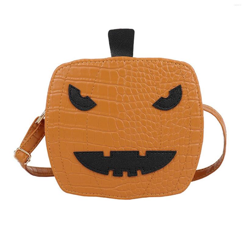 

School Bags Girl Halloween Pumpkin Shaped Messenger Shoulder Bag Casual Purse Handbag Lightweight Unique Design Backpack, Black