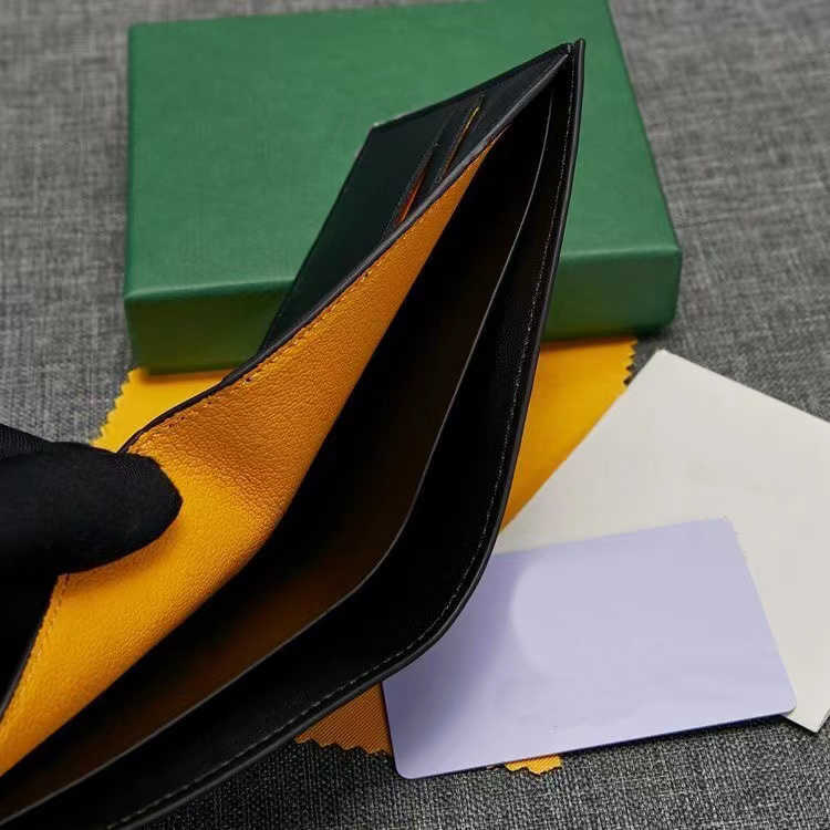 

Two Styles Designers Classic Standard Wallets Box Packaging Purse Handbag Credit Card Holder Fashion Men and Women Clutch Wristlet Walket, G01 black