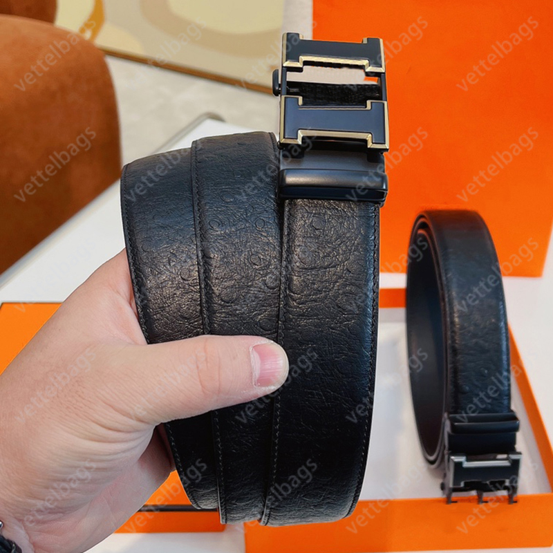 

High-Quality Leather Belt Fashion Buckle Belts Women Black Color Designer Metal Buckles Men Business Casual Wholesale with Box, Belt with box