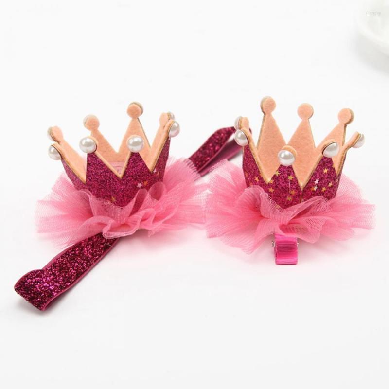 

Hair Accessories Fashion Lace Pearl Glitter Clip Band Crown Headband