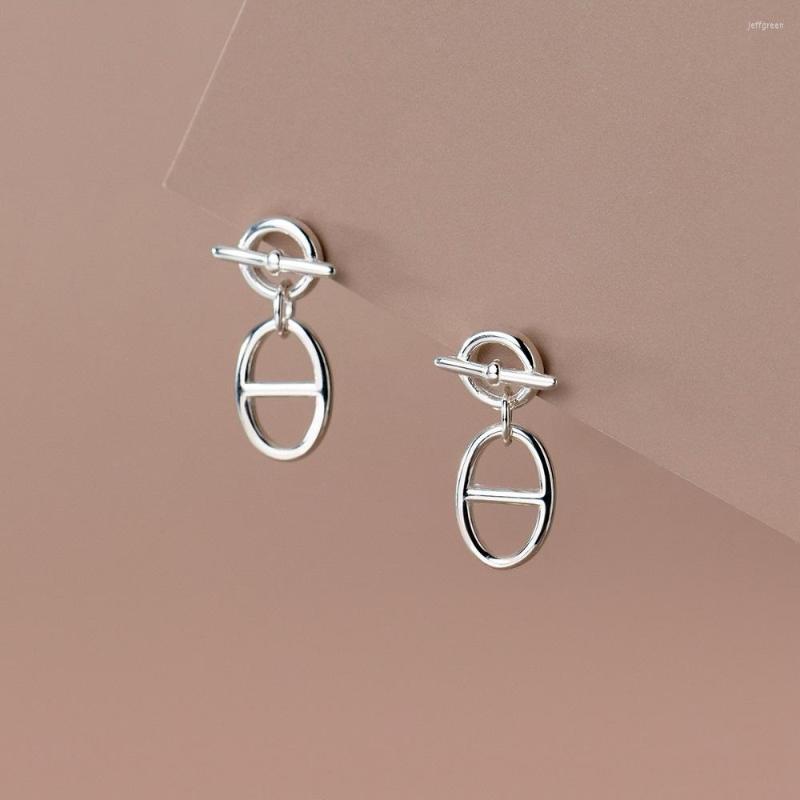 

Dangle Earrings Coffee Bean Pig Nose Women Girl Japanese Korean Fashion Cute Luxury Polished Stainless Steel Vintage Jewelry Gift