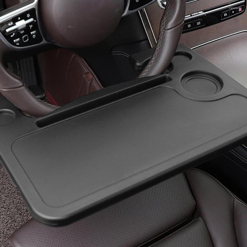 

Drink Holder Car Steering Wheel Desk Multi-functional Portable Laptop Table Food Tray For Most Vehicles Wheels