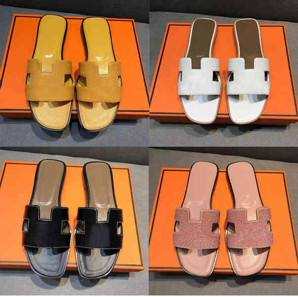 

Designer Slippers 2022 Woman H Sandals Luxury Oran Brand Slides Flip Flops Women Shoes Trainer Boot Genuine Leather Flat Loafer Foam Rubber, 1 (36)