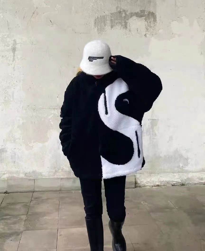 

Women' Jackets Winter Fleece Jacket Women Faux Shearling Outerwear Coats Female Suede Fur Coat Men Warm Thickened Lamb Puffer-5A87, Logo-nf