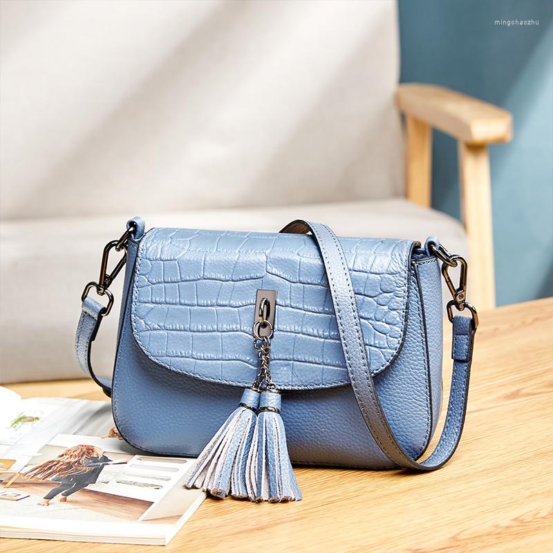 

Evening Bags Bag Women Cross Body Messenger Designer Ladies Genuine Leather Luxury Shoulder Fashion Female Flap Small, Black