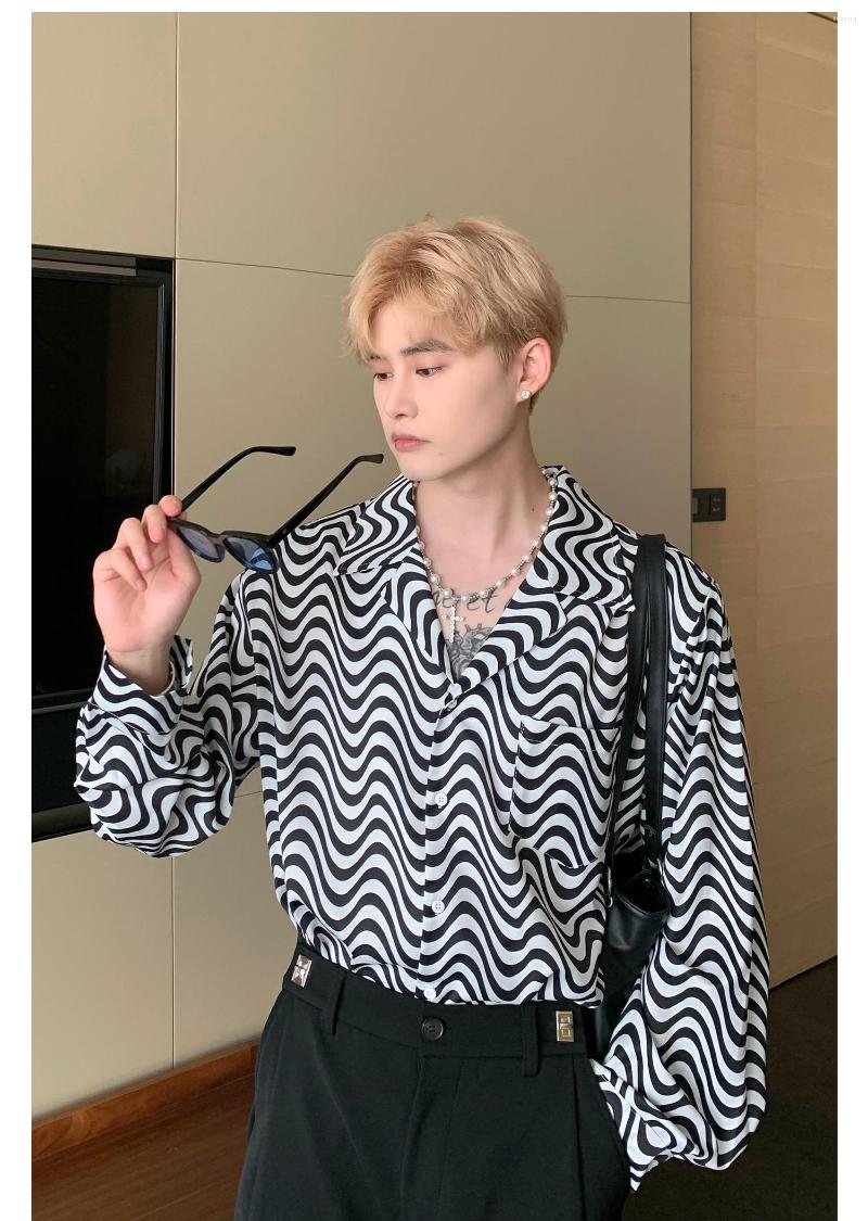 

Men's Casual Shirts Bn678 Fashion Men's 2022 Runway Luxury European Design Party Style Clothing, Black