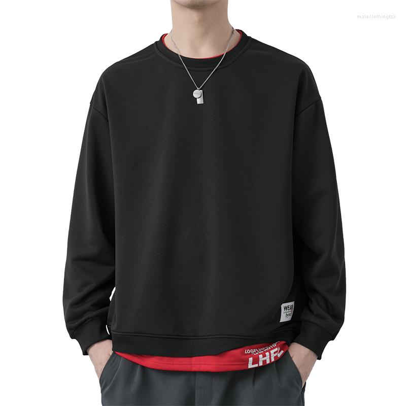 

Men's Hoodies Hip Hop Sweatshirt Men Joggers Korean Fashion Sports Coat Pullover Male Long Sleeve Hoodie Black Blue Grey Streetwear Oversize