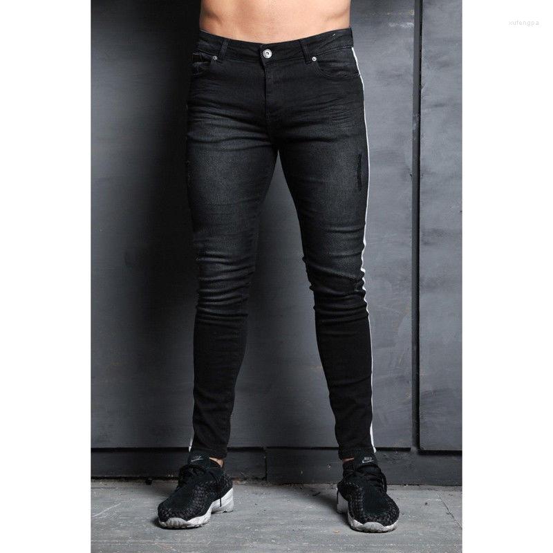 

Men' Jeans SZ.WENSIDI 2 Quality Autumn Winter  Stylish Men Fashion Long Male Pants 2022 Black Blue, Picture shown