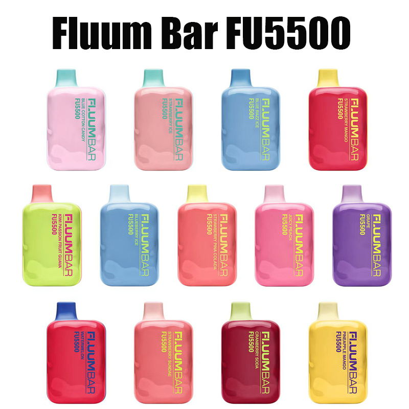 

Fluum BAR FU5500 Disposable E cigarettes 5500puffs 13ml Pod 650mah Rechargeable Type C Battery Authentic 5% No Tax