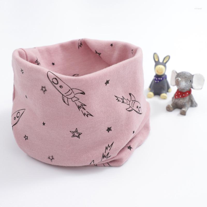 

Scarves Korean Style Children Pullover Scarf Traveling Outdoors Keep Warm Printing Soft Elastic Fashion Autumn Winter Unisex C5