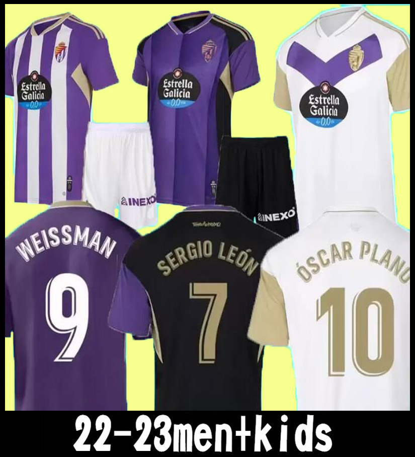 

top 2023 Real Valladolid soccer jerseys 22 23 Weissman FEDE Sergi Guardiola oscar Plano Olaza R.Alcaraz Marcos Andre camisetas home away men kids kit FOOTBALL SHIRTS, Purple