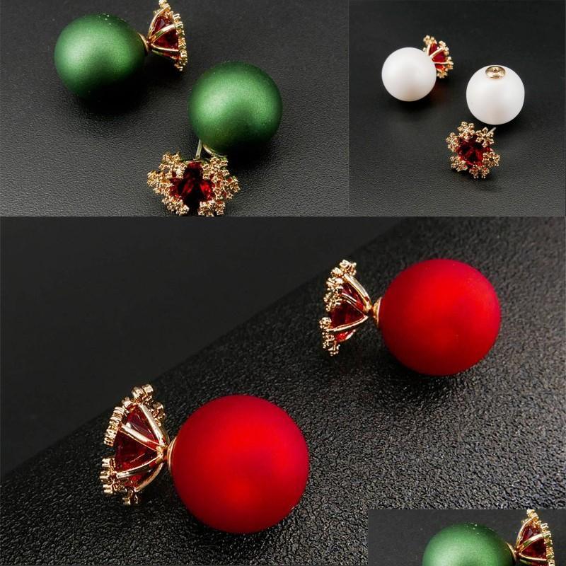 

Stud New Elegant Snowflake Stud Earrings Red Ball Flower For Women 925 Sterling Sier Ear Pin 3 Colors Drop Delivery Jewelry Dh9Ot