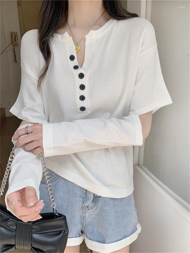 

Women's Sweaters HziriP 7 Colors Full Sleeve Knitted T-Shirts Women Loose All Match Hollow Out Summer Chic Fashion Slim Office Lady Sweater, Green