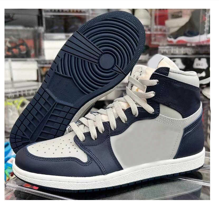 

Designer Shoes Running 1 High 85 Georgetown Men Basketball 1s College Navy Summit White-Tech Grey Sneakers BQ4422-400