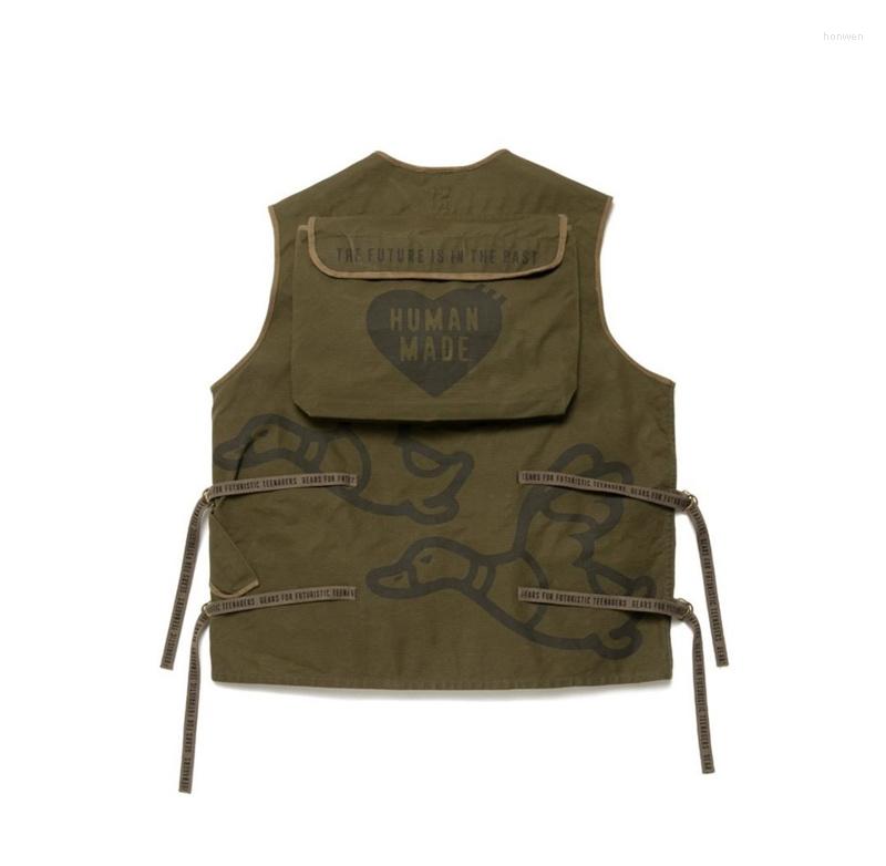

Men' Jackets Made Top Quality Human Hunting Fashion Jacket Multi-pocket Women Sleeveless Functional Work Vest Men Clothing