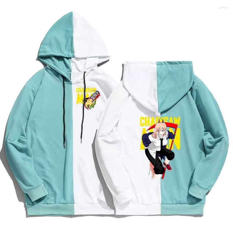 

Men's Hoodies Japan Anime Chainsaw Man Power Loog Sleeve Sweatshirt Men Women Hoodie Cool Casual Fashion, Beige