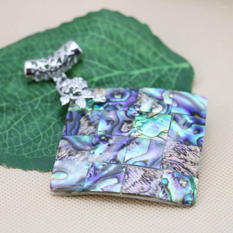

Pendant Necklaces 52mm Ethnic Chic Accessories Series Stripe Abalone Women Girls Gifts Seashells Sea Shells Jewelry Crafts DIY