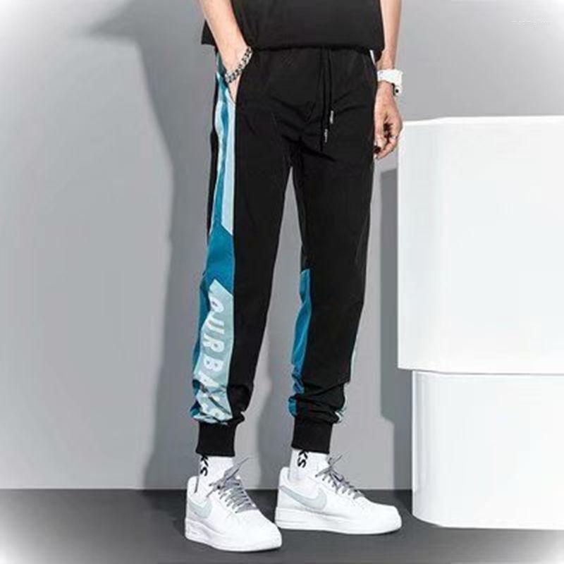 

Men' Pants 2022 Spring And Summer Hong Kong Style Students' Loose Casual Fashion Brand Legged Nine Point Sport Harlan Men' Male, D012-2