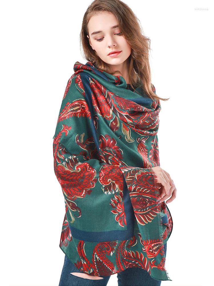 

Scarves Luxury Gold Spliced Silk Scarf Women Beach Wrap Floral Print Lady Female Sunscreen Bandana Hijab Femme Bohemian Scarve Pareo