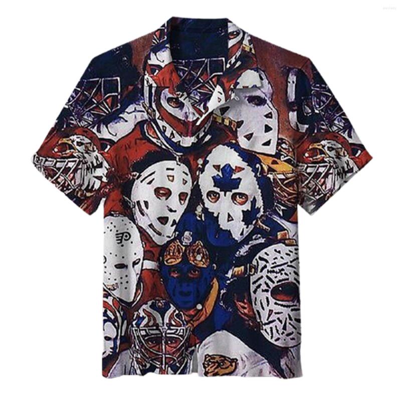 

Men's Casual Shirts Amazing 3D Digital Print Hawaiian Shirt For Men Front Buckle Design Summer FS99, Picture shown