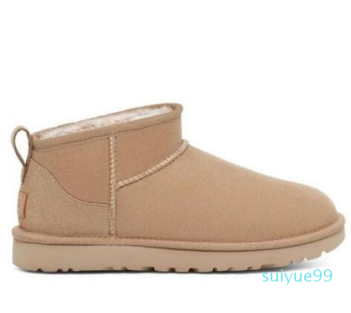 

Aus Classic Women ultra mini snow boots slipper Ankle Sheepskin fur plush keep warm boots with card dustbag beautiful gifts Antelope Reindeer Color, Reindeer/ brown