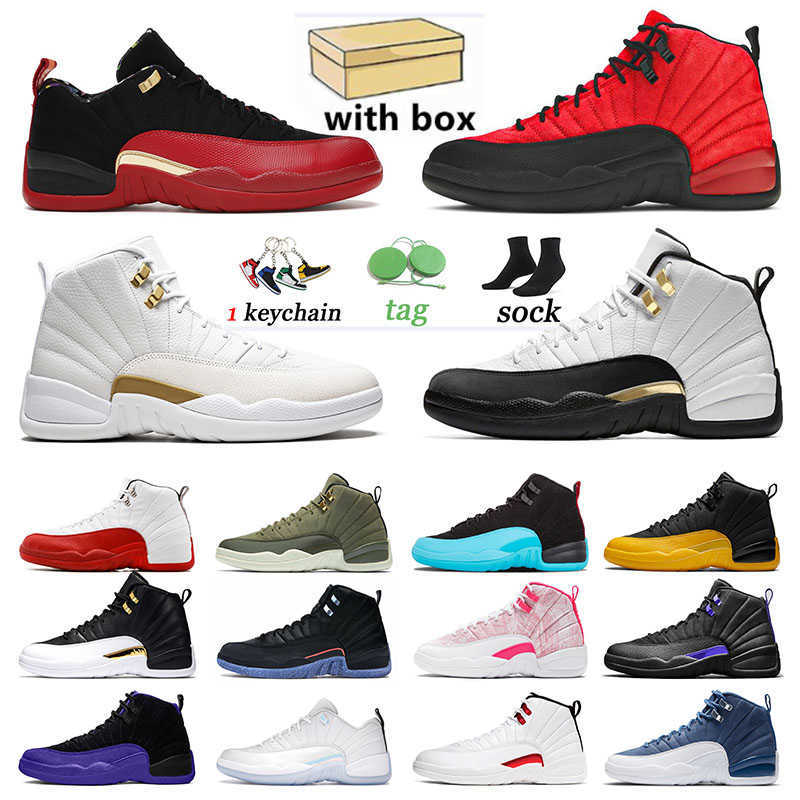 

12 Low Easter Basketball Shoes Jumpman 12s Royalty Sports Sneakers FIBA Super Bowl Twist Trainers Men Women Ice Cream Utility Grind OvO, # low easter 40-47